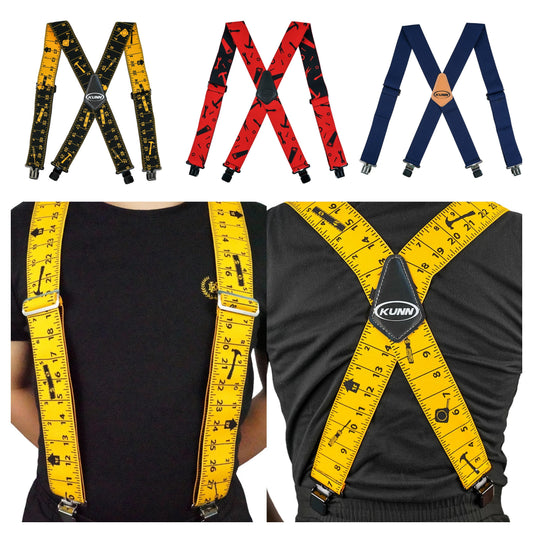 Heavy Duty 2-inch Wide Adjustable Elastic Ultimate-Durability Suspenders