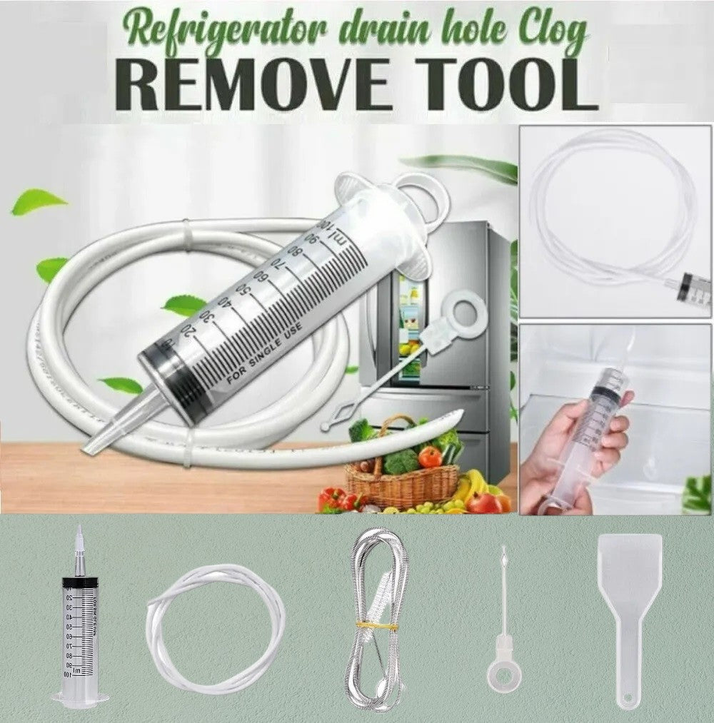 DIY Refrigerator Drain Hole Clog Remover / Dredge Cleaning Kit