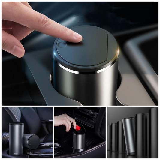 Baseus™ Luxurious Aluminum Alloy Car Trash