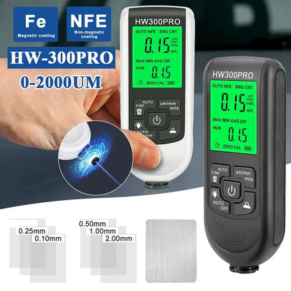 Electroplate Digital Metal / Paint Coating Thickness Gauge Tester