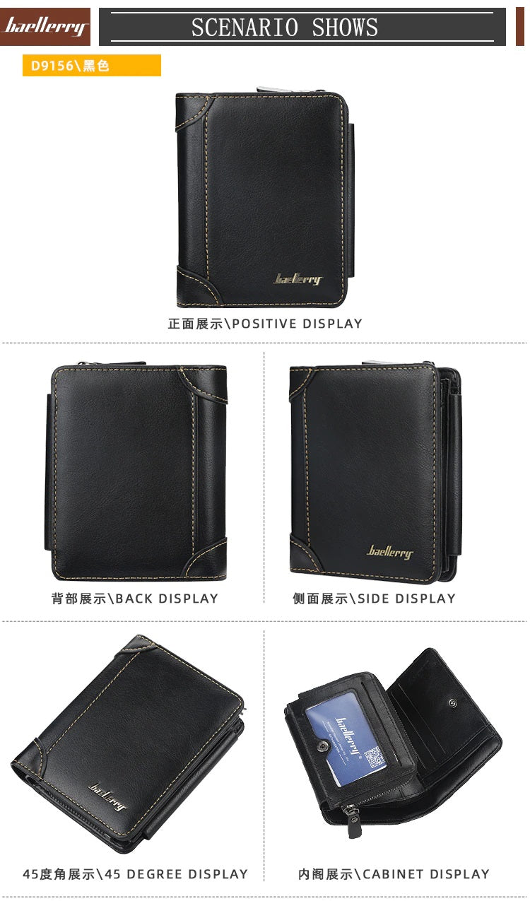 Large Capacity Short Design Men's Wallet