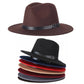 Vintage Wide-Brim Buckled Fedora - Indigo-Temple