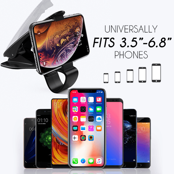 Direct-View™ 360° Dashboard EZ Clip Car Phone Mount
