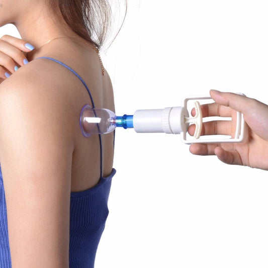 VACUUM CUPPING THERAPY SET - 12 CUPS - Indigo-Temple