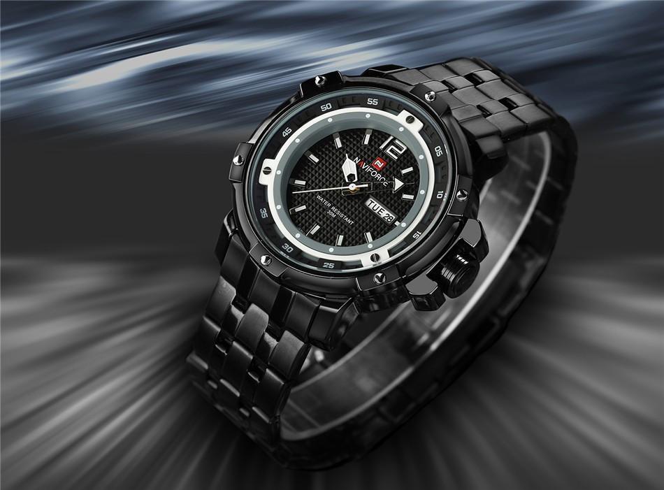 Stainless Steel Military Wrist watch (4 colors) - Indigo-Temple