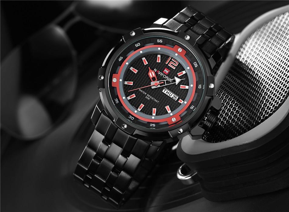 Stainless Steel Military Wrist watch (4 colors) - Indigo-Temple