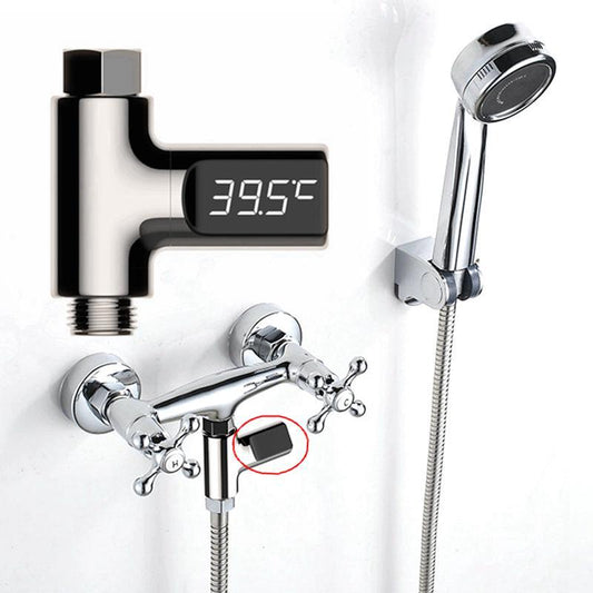 Digital LED-Display Shower Thermometer - Indigo-Temple