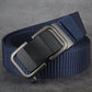 Automatic Buckle Canvas Designer Belt