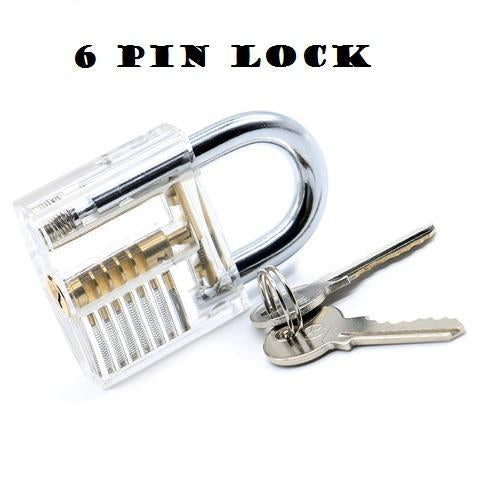 6-PIN (MORE DIFFICULT) practice lock - Indigo-Temple