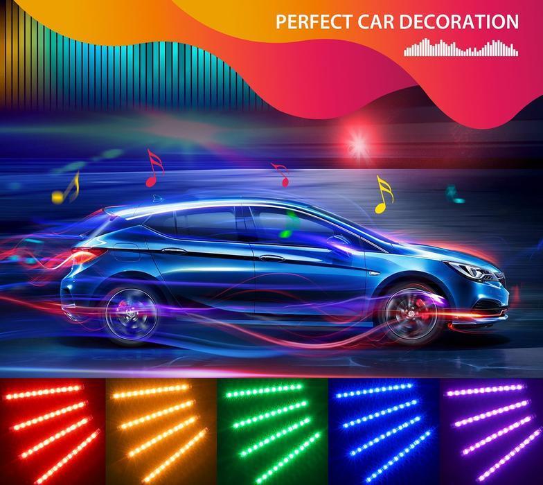 Car interior LED 7 color Lighting Kit - Indigo-Temple