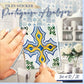 Portuguese Tiles Azulejo Decorative Stickers (10pcs)