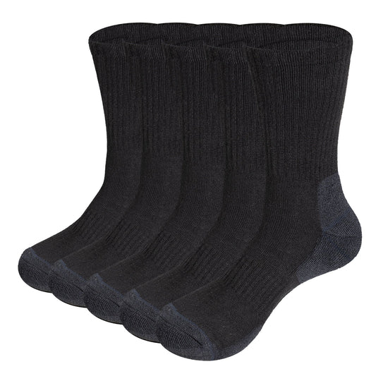 Moisture-Wicking Thermal Insulation Work Boot Socks (5 Pairs)