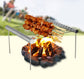 Stainless-Steel Portable Folding BBQ Grill - Indigo-Temple
