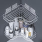 Decorative Punch-free Corner Wrought Iron Shelf (2pcs)
