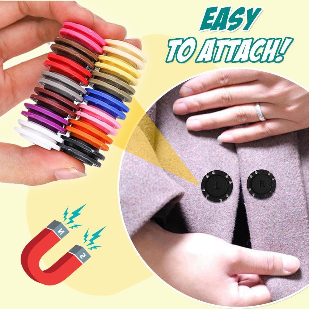 DIY Magnet Snap Double Sided Buttons (5 pairs)
