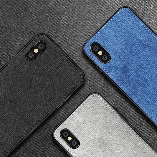 Ultra-thin Canvas Silicon Case For iphone