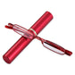 Ultra-thin Metal Reading Glasses with Tube Case