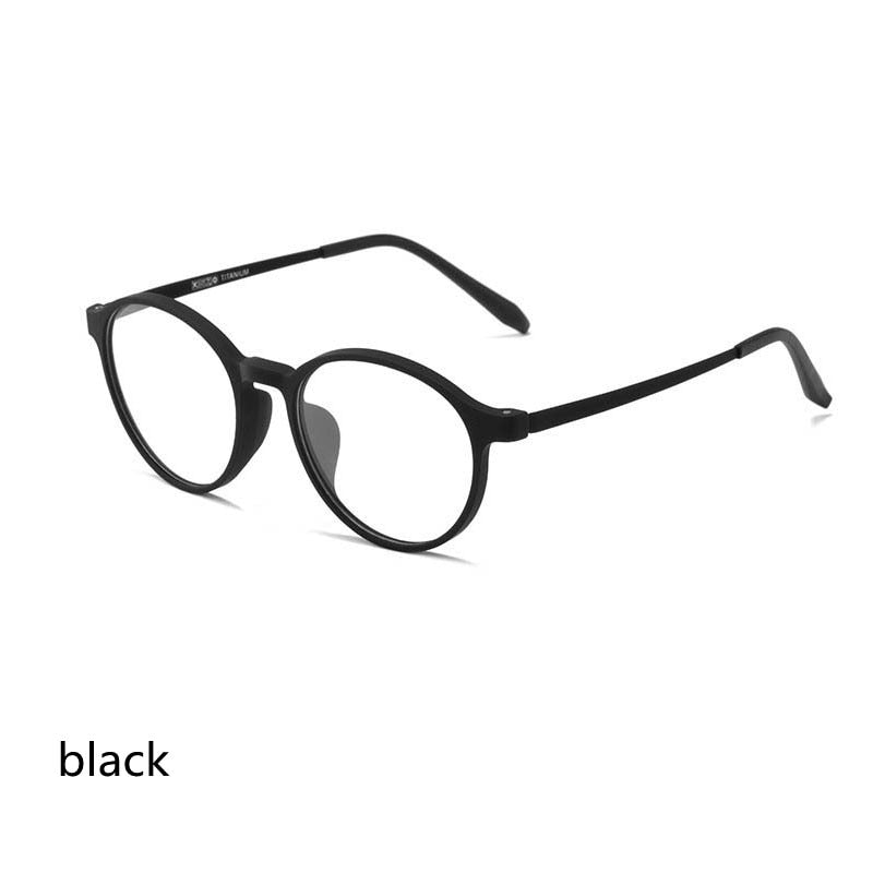 Ultralight Titanium Round Blue Light Reading Glasses