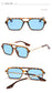 Retro Double Bridges Gradient Sunglasses