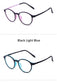 Ultralight Titanium Round Blue Light Reading Glasses