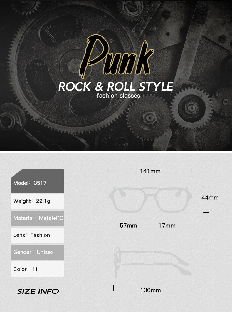 Retro Double Bridges Gradient Sunglasses
