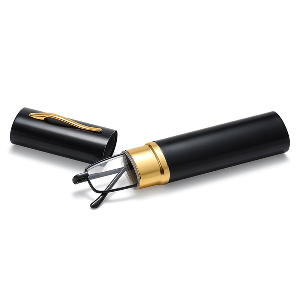 Ultra-thin Metal Reading Glasses with Tube Case