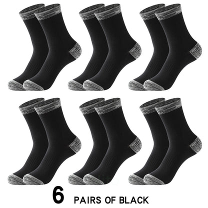 Soft Comfortable Cotton Winter Socks for Men (6pairs)