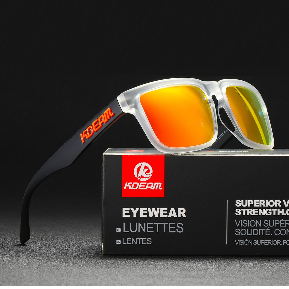 KDEAM Ultra-Stylish Square Polarized Sunglasses
