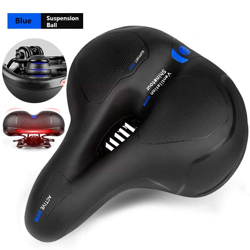 Ultra-Comfortable Shock Absorbing Bicycle Saddle
