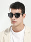 Classic Square Frame Polarized Sunglasses