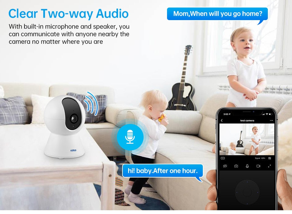 KERUI™ 5MP HD Wireless Indoor Smart WIFI Camera