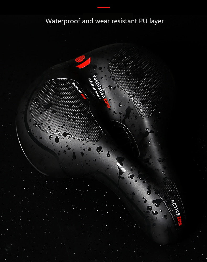 Ultra-Comfortable Shock Absorbing Bicycle Saddle