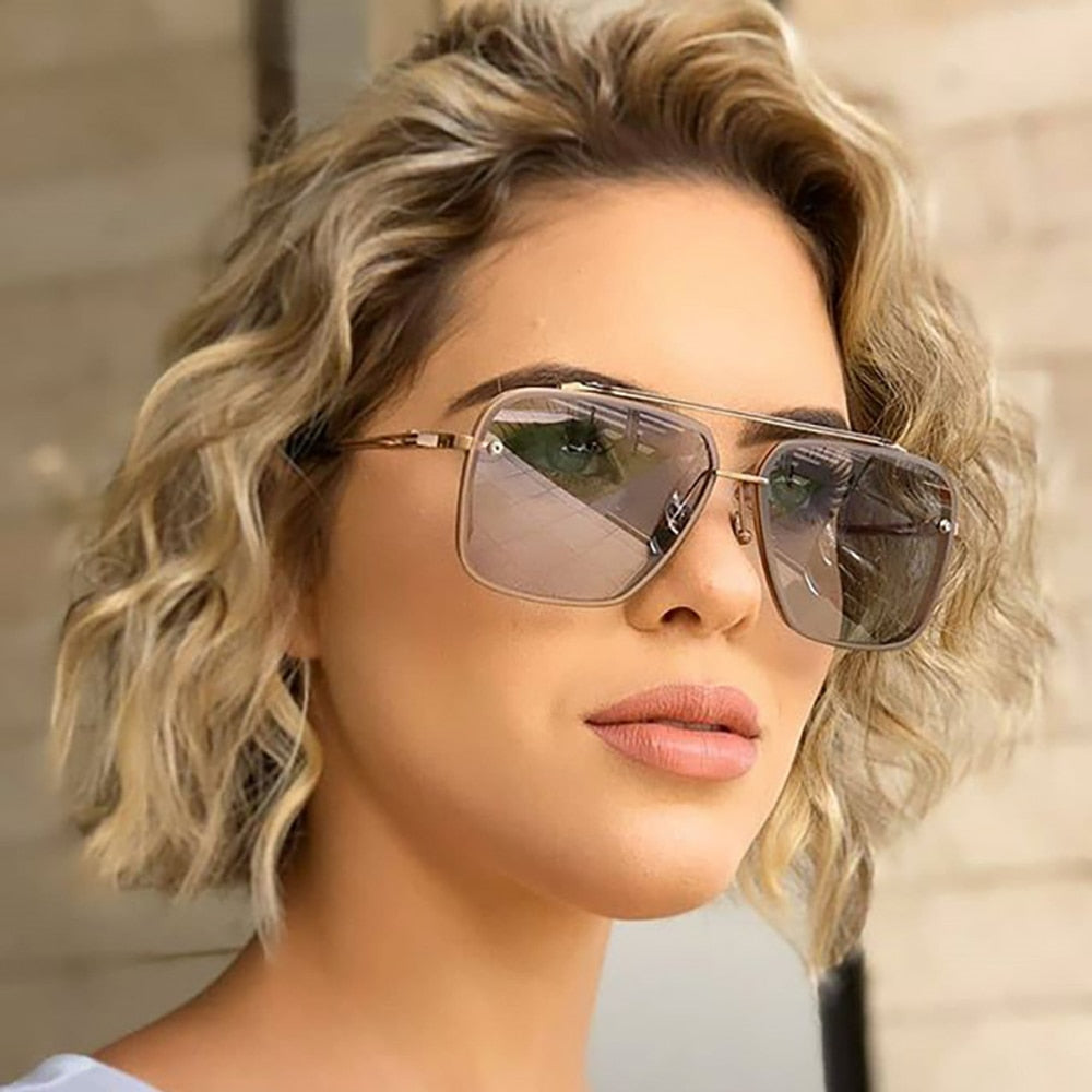 Gradient Vintage Driving Sunglasses
