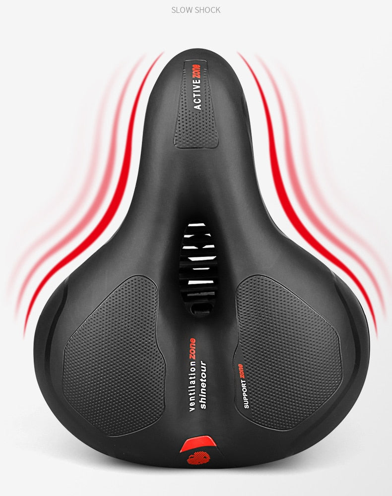Ultra-Comfortable Shock Absorbing Bicycle Saddle