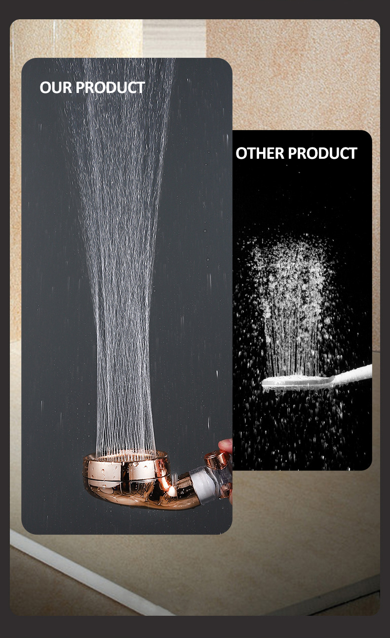 Turbocharged™ Water-saving Filtering Shower Head