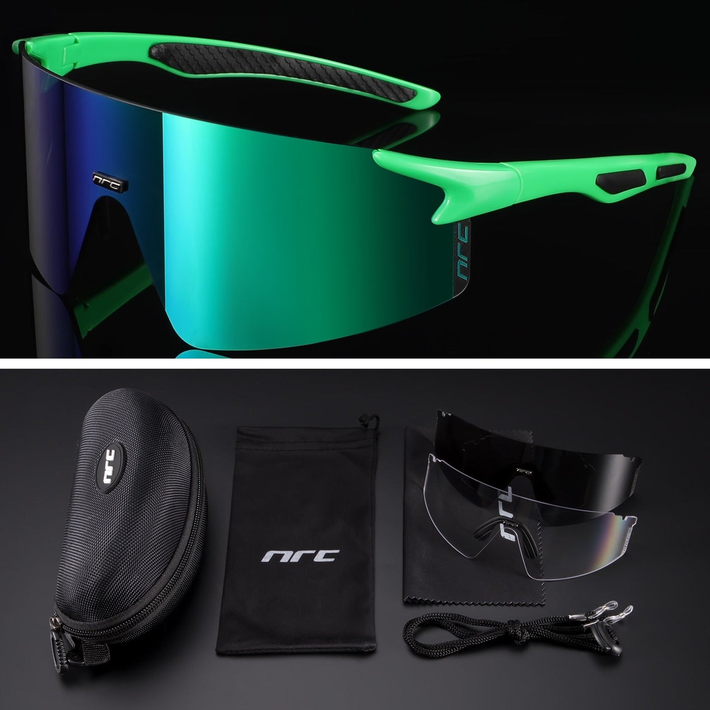 NRC™ UV400 Triple Lens Cycling Sunglasses