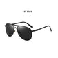 Luxury Pilot Polarized Metal Sunglasses