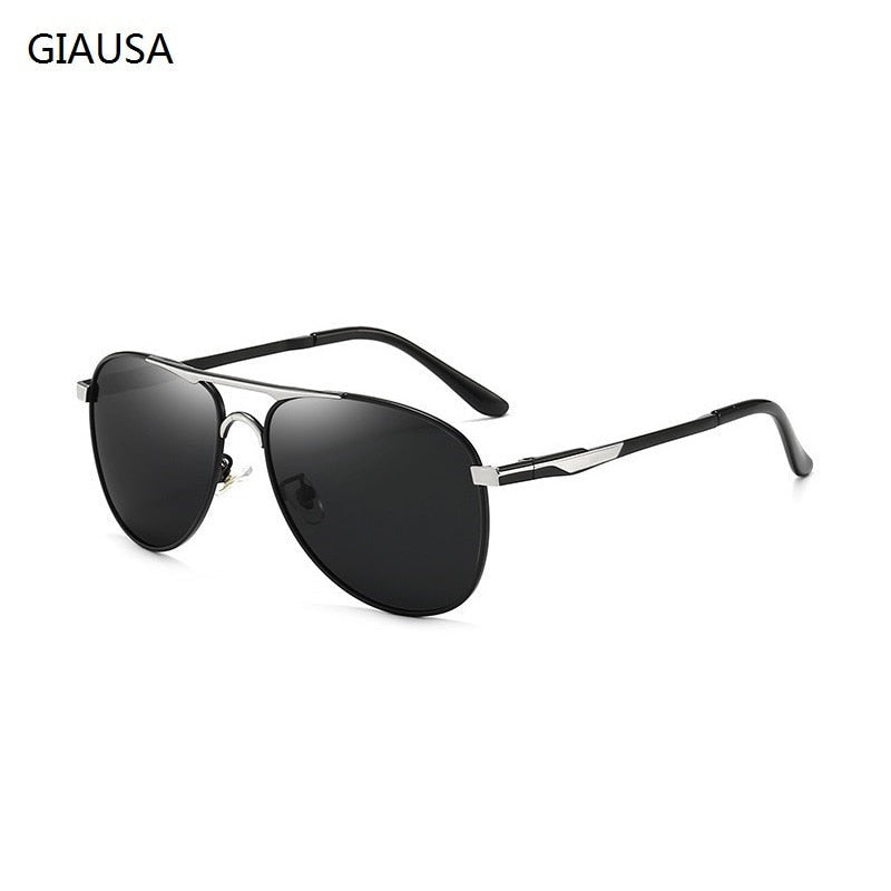 Luxury Pilot Polarized Metal Sunglasses