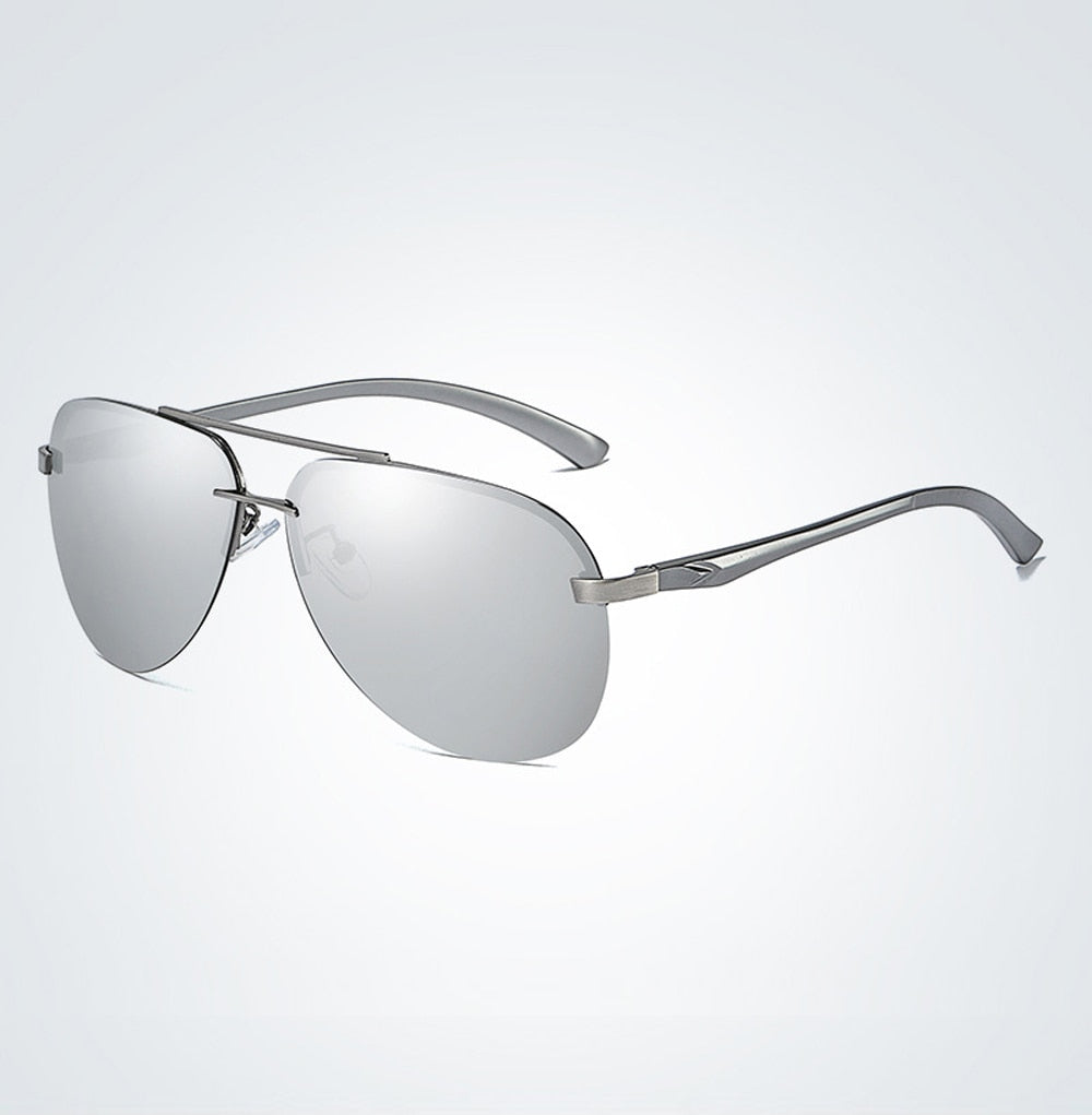Mirror Pilot Design Polarized Sunglasses