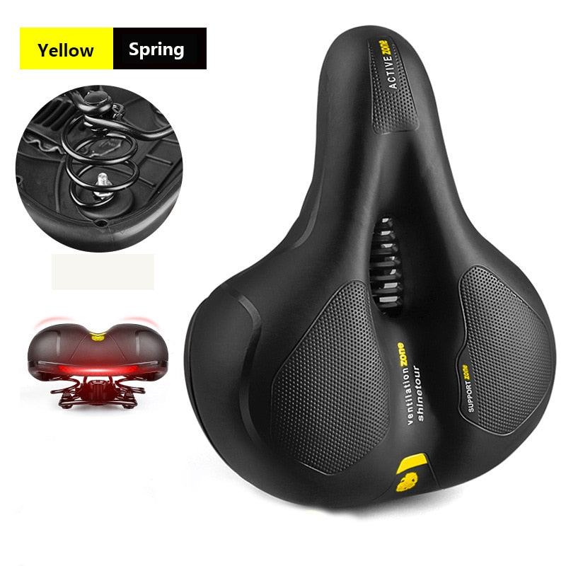 Ultra-Comfortable Shock Absorbing Bicycle Saddle