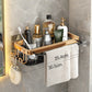 Punch-Free Luxury Aluminum Bathroom Shelves
