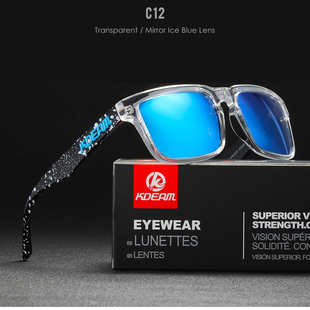 KDEAM Ultra-Stylish Square Polarized Sunglasses