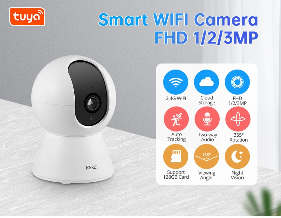 KERUI™ 5MP HD Wireless Indoor Smart WIFI Camera