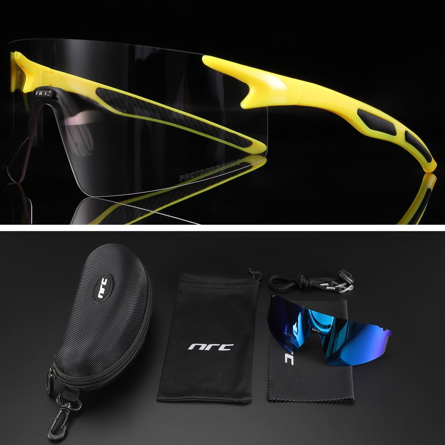 NRC™ UV400 Triple Lens Cycling Sunglasses