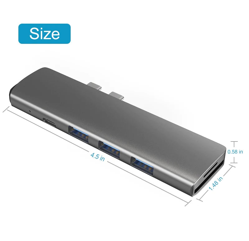 MacBook Pro/Air  7 in 1 USB Port Splitter Adapter