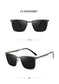 Classic Square Frame Polarized Sunglasses