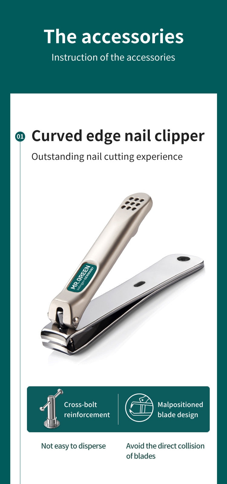 MR.GREEN Portable Stainless Steel Travel Grooming Set