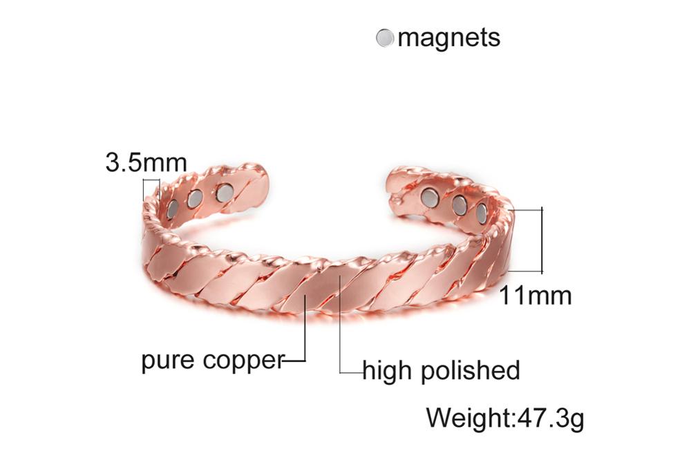 Pure Copper Magnetic Therapy Health Bracelet