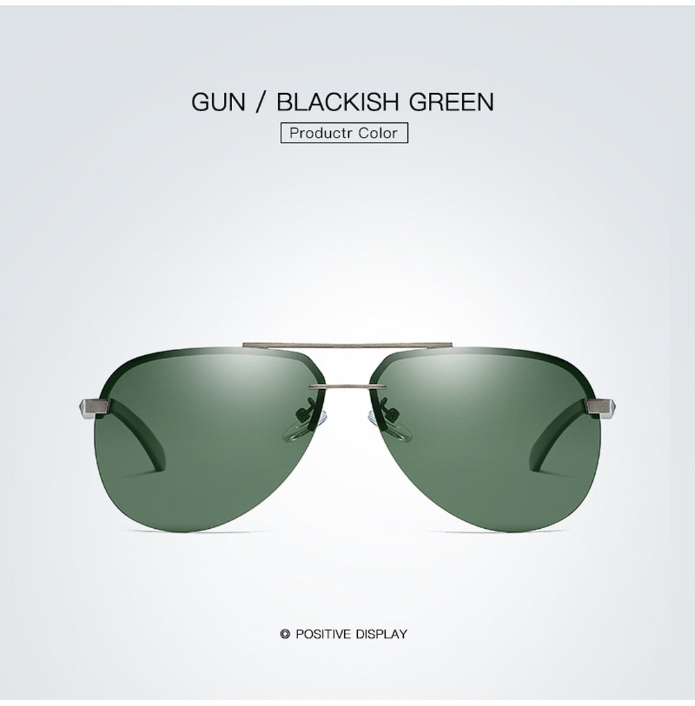 Mirror Pilot Design Polarized Sunglasses