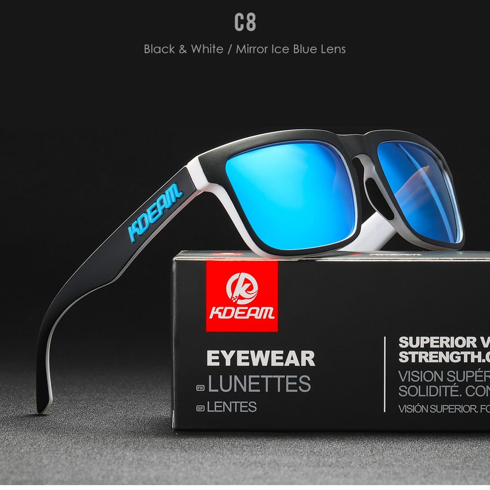 KDEAM Ultra-Stylish Square Polarized Sunglasses